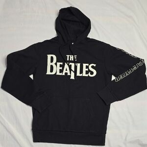 Beatles Hooded Sweater Black Sz SMALL